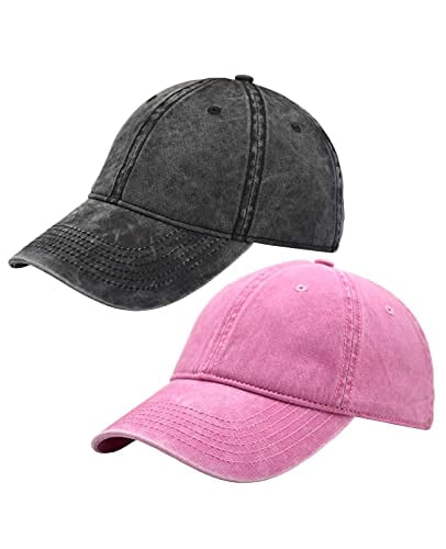 2pcs Vintage Cotton Washed Adjustable 