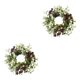 thumbnail image 1 of Advancent Pillar Candle Rings Wreath Tabletop Centerpieces Door for Wedding Holiday estilo A 2Conjunto, 1 of 6