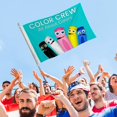 thumbnail image 4 of BabyFirst Color Crew Bandera impresa con temática, regalo perfecto para fanáticos, amigos y familiares, y adecuada para actividades al aire libre e interiores, decoraciones de fiesta. 120*180CM, 4 of 6