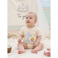 thumbnail image 6 of BemeyourBBs Baby Boy First 1st Birthday Outfit One Years Old Birthday Clothes Summer Bubble Romper Milk and Cookie Print Short Sleeve Bodysuit Playsuit, 6 of 9