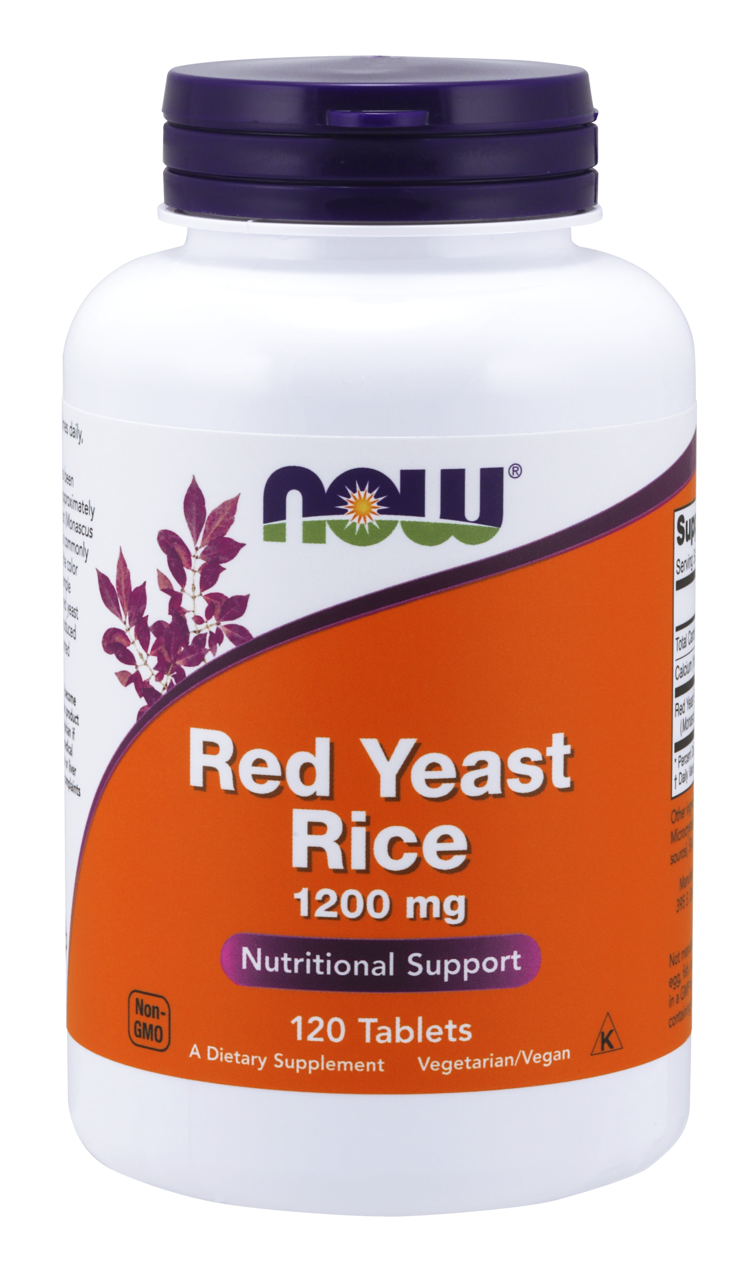 NOW Supplements, Red Yeast Rice (Monascus purpureus) 1,200 mg