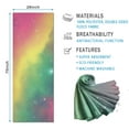 thumbnail image 2 of Colorful Tie Dye Nebula Pattern Hot Yoga Mat Towel Non Slip for Hot Yoga - Quick-Drying Yoga Mat Cover with 4 Corner Pockets with Travel Bag - Hot Yoga Towel Non Slip 70"x26", 2 of 6