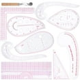 thumbnail image 3 of FUEENIRVA 1Set Assorted Color Sewing Rulers for Fabric Cutting Hemming and Tailoring, 3 of 8