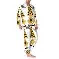 thumbnail image 2 of Lsque Sunflower Gnome Pattern Long Sleeve Pajama Set for Men - Soft 2-Piece Sleepwear and Loungewear Set with Pockets, Comfy Nightwear-XX-Large, 2 of 7