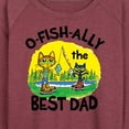 thumbnail image 3 of Pete The Cat - O-fish-ally The Best Dad - Women's Lightweight French Terry Long Sleeve Shirt, 3 of 6