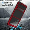thumbnail image 5 of for Samsung Galaxy S22 Ultra case (6.8 Inch) Metal Hard  2022 Phone Case para Screw Built-in Screen Lens Protection Military Grade [Note The Fingerprints Don't Work] Red, 5 of 11