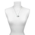 thumbnail image 3 of Delight Jewelry Silvertone Little Bird Initial - Q - Silvertone Script Initial Disc - D - Charm Necklace, 20"+3", 3 of 4