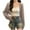 Khaki, variant on Lindreshi Cardigan Sweaters for Women Plus Size Clearance Women's Fashion Loose Hollow Short Knitted Cardigan Long Sleeve