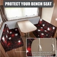 thumbnail image 4 of FOR U DESIGNS Spider Web Print 3 Pcs RV Dinette Cushion Covers with Pillowcase Elastic Camper Cushion Slipcover Non-Slip RV Couch Cover Furniture Protector for RV Camper Car Bench, 4 of 8