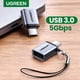 thumbnail image 2 of Adaptador Tipo C A Usb 3.0 Ugreen Convertidor Hembra UGREEN UGADTYCAUSB, 2 of 7
