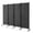 Gray, variant on Room Divider 4 Panel, Privacy Screen with Lockable Wheels - 89"x68" Folding Partition for Home, Office, Dorm - Brown/Gray/White