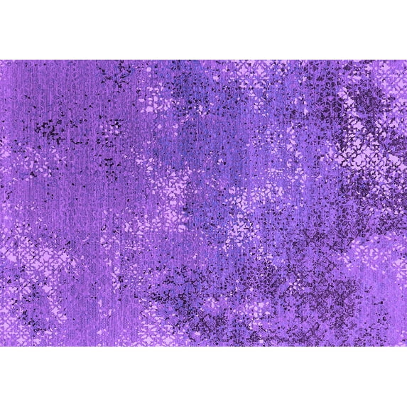 Ahgly Company Indoor Rectangle Oriental Purple Industrial Area Rugs, 2' x 4'