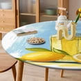 thumbnail image 6 of Lemon Oil Bottle And Fruits Round Table Cover Kitchen Printed Waterproof Tablecloth Elastic Edged Tablecloth Fits Party Wedding Indoor Outdoor Tables, 6 of 8
