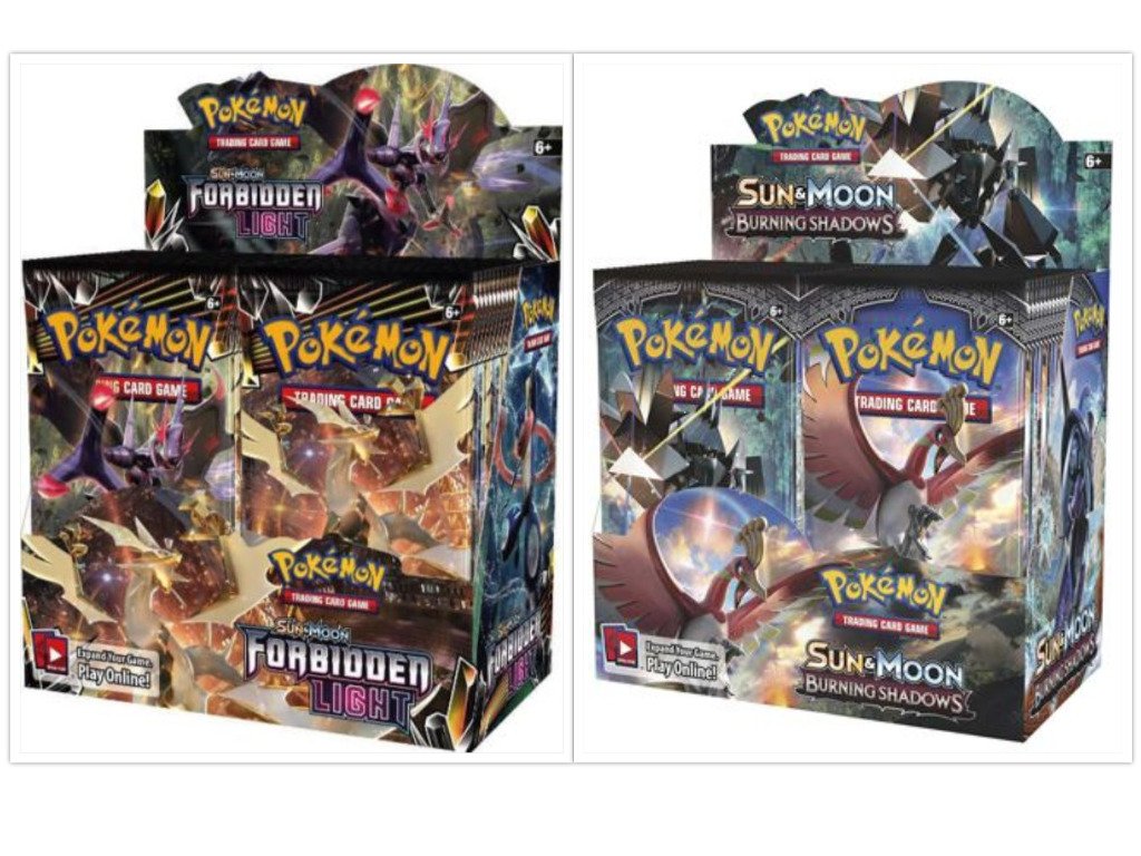 Pokemon Tcg Sun Moon Forbidden Light Booster Box And Sun Moon Burning Shadows Booster Box Pokemon Trading Cards Game Bundle 1 Of Each Great