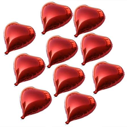 WHAMVOX  Helium Foil Balloon Red Heart Garland Birthday Balloons Wedding
