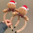 thumbnail image 3 of COOLHOOD Gingerbreads Hairband Comfortable Plush Hair Hoop Seasonal Celebration Headbands for Festives Gatherings, 3 of 6