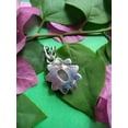 thumbnail image 6 of Real 925 Sterling Silver Pendant For Women Men, Genuine Oval Pink Rose Quartz Gemstone Unique Handcrafted October Birthstone Jewelry, 6 of 6