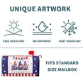 thumbnail image 5 of American Patriotic Mailbox Covers Magnetic Standard Size 18"X21" American Flag Magnetic Mailbox Covers 4Th of July Holiday Mailbox Covers Mailbox Wraps Post Letter Box Cover for Garden Yard Outside, 5 of 6