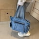 thumbnail image 4 of 177 Bolso Mezclilla Versátil Gran Capacidad Bolso Hombro Bolso Cruzado Bolso Mano Hobo (azul) Azul, 4 of 9