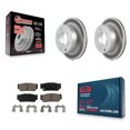 thumbnail image 1 of Transit Auto Rear Coated Disc Brake Rotors and Ceramic Pads Kit for Car 2003-2006 Kia Sorento KGC-101590, 1 of 11