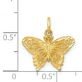 thumbnail image 4 of 14k Yellow Gold Butterfly Charm Pendant, 4 of 4