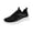 Black, variant on Willtoo Womens Flying Woven Athletic Sneakers Breathable Mesh Lightweight Running Shoes Lace‑Up Soft Sole Non‑Slip Casual Walking Shoes