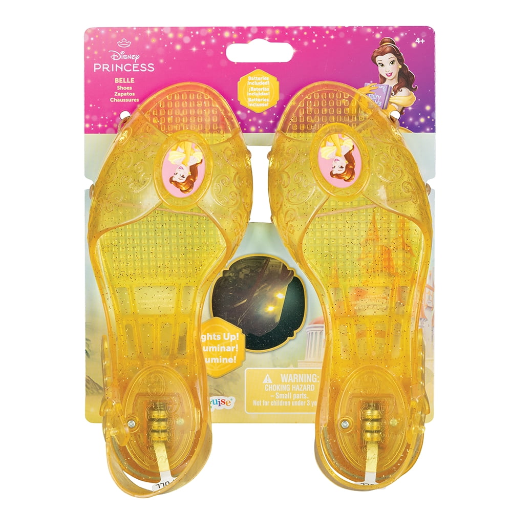 Disney Beauty & The Beast Belle Halloween Light Up Shoe Accessory for Children, by Disguise