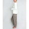 thumbnail image 2 of Hanes Women's and Women's Plus Long Sleeve Top and Pajama Jogger Pants, 2pc Set, 2 of 4