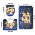 thumbnail image 2 of Bathroom Rugs Sets 3 Piece - 2025 New Year 1 Absorbent Non Slip Bath Mats, U-Shape Toilet Lid Cover, Contour Mat, Soft Washable Shower Mats Bath Rug Mat for Bathroom Tub Toilet, 2 of 7