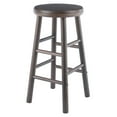 thumbnail image 2 of Winsome Wood Shelby 2-Piece Swivel Seat Counter Stools, Oyster Gray Finish, 2 of 10