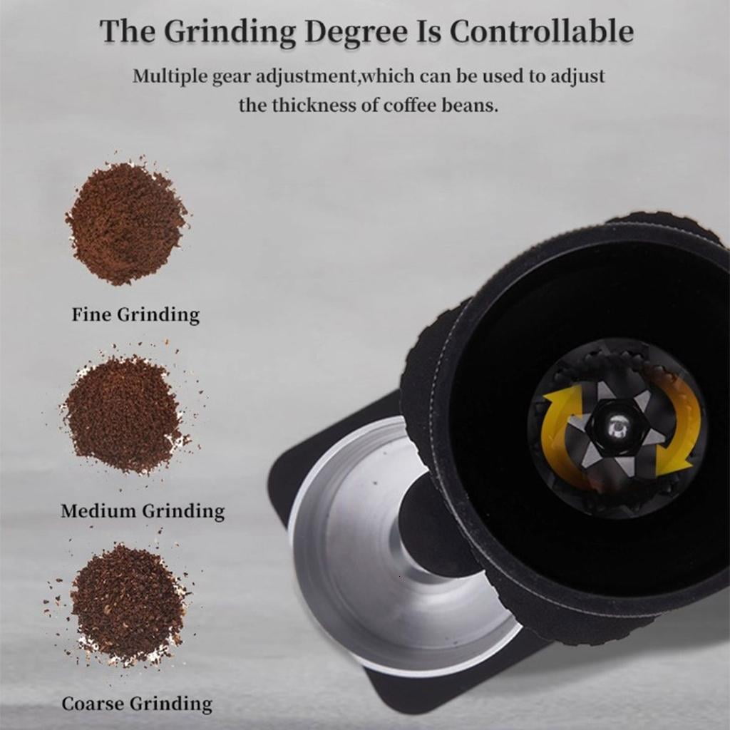 Portable Electric Coffee Grinder Automatic Burr Coffee Bean Grinder Grinding