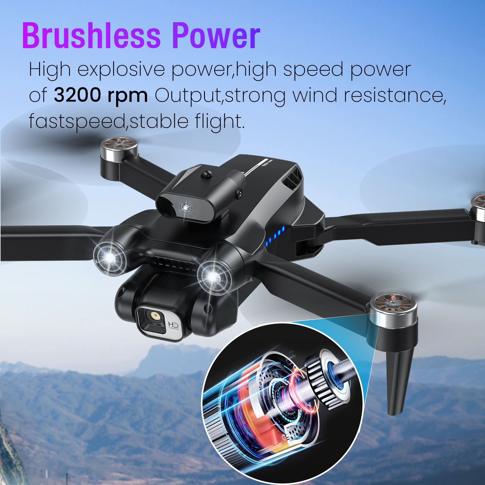 TOPVISION Drone with 1080P Camera FPV Adults photo 3