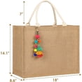 thumbnail image 3 of Pakyozj Beach Bag, Large Beach Bag for Women, Woven Straw Beach Tote Bag Waterproof, Weaving Swim Gym Shopping Travel Bag, 3 of 6