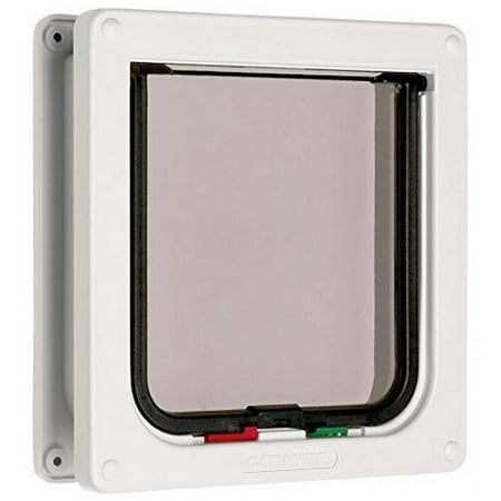 Cat Mate 4 Way Locking Cat Flap With Door Liner White Walmart Com