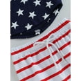 thumbnail image 6 of Bagilaanoe Toddler Baby 4th of July Star Print Tank Top & Shorts Set (Boy's, Sizes 12M-5T), 2-Piece, 6 of 7