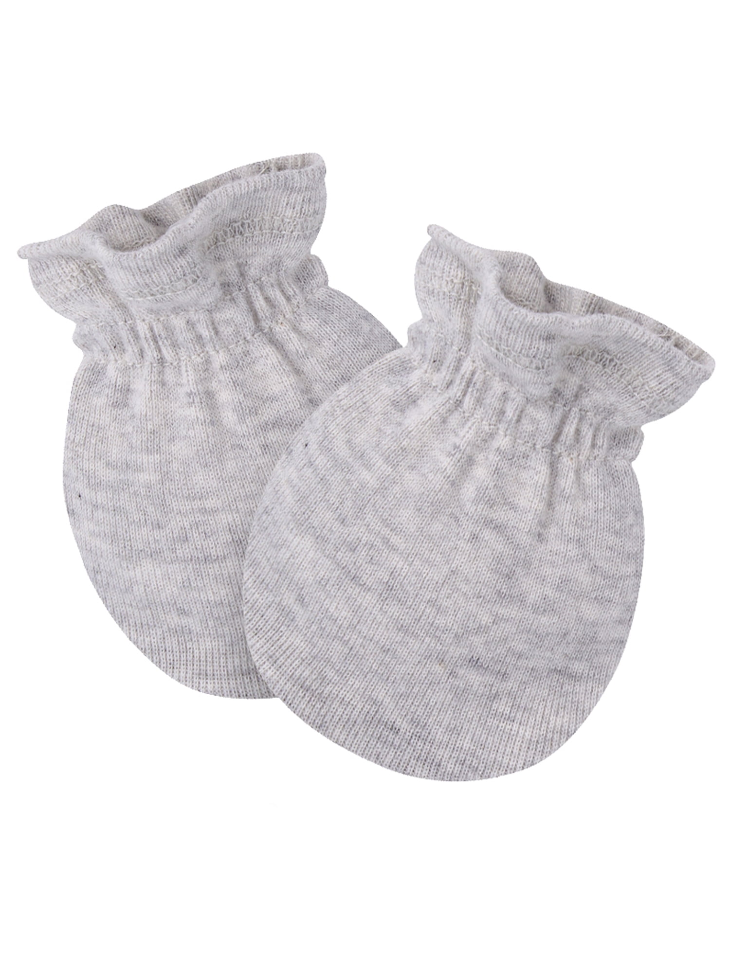 Gerber Baby Boy or Girl Neutral Adjustable Cotton Mittens, 4-Pack, 0/6 Months