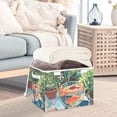 thumbnail image 3 of Yayeee Collapsible Cube Storage Bin with Lid Fabric Closet Decorative Basket with Handles, Art Goldfish Bowl, 3 of 7