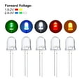thumbnail image 4 of Diodos emisores de luz Uxcell de 10 mm, diodos LED, 5 colores, 100 paquetes, 4 of 5