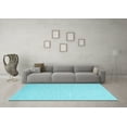 thumbnail image 3 of Ahgly Company Indoor Square Abstract Light Blue Contemporary Area Rugs, 6' Square, 3 of 4