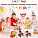 thumbnail image 2 of Juego de 10 expositores de mesa de postre, 3 soportes de 3 niveles, 3 soportes de plástico para tartas de boda para fiestas, 4 bandejas de postre de galletas, soportes para tartas para fiestas de té,, 2 of 7