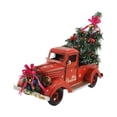 thumbnail image 2 of Camión retro navideño, camioneta de granja, coleccionable con adorno de de Navidad para mesita de noche con repisa, 2 of 9