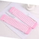 thumbnail image 1 of Zhuge Guantes largos sin dedos a rayas para mujer, calentadores de brazos tejidos de invierno para punk rock, cosplay, gótico y fiestas navideñas, color rosa y blanco, 1 of 4