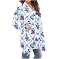 thumbnail image 1 of Cardigans pour Femmes à la Mode à Manches Longues Imprimé Floral Cardigan Veste Haut Mignon Cardigan en Liquidation, 1 of 6