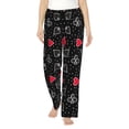 thumbnail image 1 of Fotbe Card Suits Pantalones de Pijama para Mujer, Pantalones de Dormir, Pantalones Pj con Cordón y Bolsillos-X-Large, 1 of 6