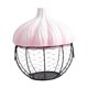 thumbnail image 4 of Soporte para huevos, cesta para huevos, suministros de cocina, cesta de almacenamiento de hierro tejido para jengibre y , soporte de cerámica, para Rosa, 4 of 8