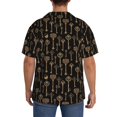 thumbnail image 3 of Fotbe Keys Camisa Estampada de Manga Corta para Hombre, Casual de Verano, Estilo Playero, Sin Arrugas-X-Large, 3 of 5