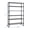 Black, variant on HOOPE Adult Storage Shelves 1 Tier Carbon Steel Dimensions: 46.06W x 17.71D x 81.88H Storage Shelves with Adjustable Shelves, Total Capacity 150 lb, Shelf Capacity 150 lb, Silver