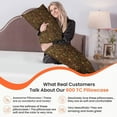 thumbnail image 4 of CCNY Body Pillow case with Zipper Clouser 1Pc Leopard Print 20x48" Inch Solid Pattern 600 TC 100% Egyptian Cotton Body Pillow Cover, 4 of 7