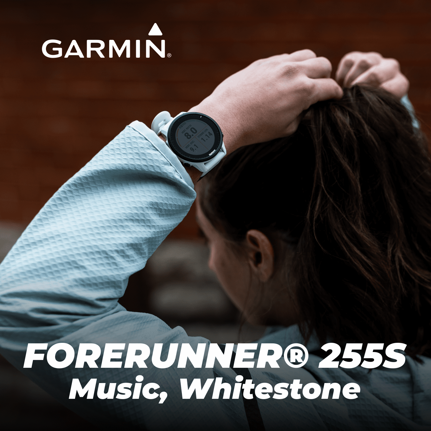 Garmin Reloj Running - Forerunner 255 Music GPS - blanco