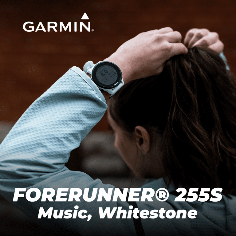  Garmin Forerunner® 255S Music, Smaller GPS Running Smartwatch  with Music, Advanced Insights, Long-Lasting Battery, Whitestone :  Electronics